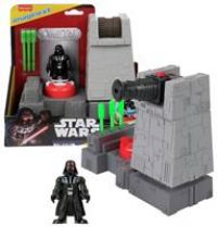 Fisher-Price Imaginext STAR WARS Toys Death Star Turret Cannon with Darth Vader Metal Character Key for Kids Ages 3+ Years, JCY30