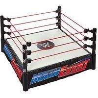 Mattel WWE Superstar Ring with Labels for Main Event & RAW, Spring-Loaded Ring Mat & Pro Tension Elastic Ring Ropes, JDJ20