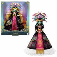 Monster High Doll, Skelita Calaveras Día de Muertos 2025 Collectible, Aztec-Inspired Gown with Vibrant Accessories like Headdress and Necklace, JDR63