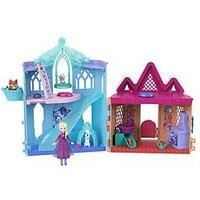 Mattel Disney Frozen Elsa Small Doll Playset w/ 10 Play Areas, 3 Animal Friends & 8 Accy, Storytime Stackers, Inspired by Animals of Arendelle, JFG28