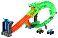 Monster Trucks Sharks vs. Dinos Dragon Destruction Playset