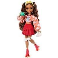 Barbie Dream Besties Doll and Accessories, Teresa Posable Roller Skating Fashion Doll with Brown Hair, 9Video Game Themed Pieces