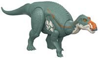 £Mattel Jurassic World Rebirth Wild Roar Maiasaura Dinosaur Toy with Tail-Controlled Chomp Multi-Direction Attack & Sound, Posable & Digital Play, JGC82