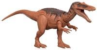 £Mattel Jurassic World Rebirth Wild Roar Baryonyx Dinosaur Toy with Tail-Controlled Chomp Multi-Direction Attack & Sound, Posable & Digital Play, JGC79, Brown - Baryonyx