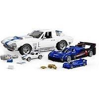 £Mattel Brick Shop Hot Wheels Elite Series Building Set, Corvette Grand Sport with 918 Pieces, Realistic Details and Custom Decals, Adult Collectors and Kids Ages 10+, JGR31