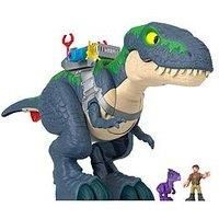 Fisher-Price Imaginext Jurassic World Rebirth Dinosaur Playset, Ultimate Action Chomp T. rex 18-inch Dino Toy with Lights, Sounds, Motion & 2 3-inch Action Figures, JGR40
