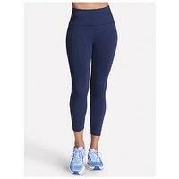Skechers Ladies High Waist Ankle Crop Legging 7/8 Length Gym Yoga Casual Bottoms