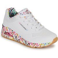 Skechers Women/'s Uno Loving Love Sneaker, White, 4 UK