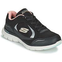 Skechers 149299/BKLP Black Womens Flex Appeal 4.0- True Clarit Comfort Trainer