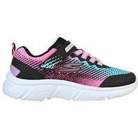 Skechers Girl/'s Go Run 650 Sneaker, Black, 2 UK