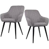 Corrigan Studio Gamboa Upholstered Dining Chair Black 85cm H X 61cm W X 41cm D