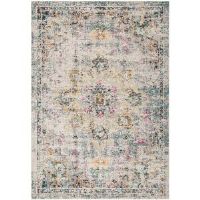 Mistana Bazzinotti Beige Rug Grey Rectangle 91 x 152cm