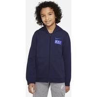 FFF Older Kids' Full-Zip Fleece Hoodie - Blue