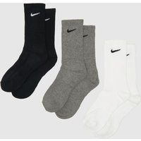Nike Everyday Cushioned Unisex Socks (3 Pairs), unisex_adult, Socks, SX7664, multicolored, M