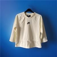 Nike Girls Nsw Three Quarter Sleeve Top  White