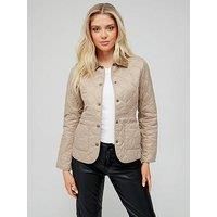 Barbour Womens Deveron Quilted Jacket Lt Trench/Lt Trench 16