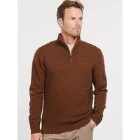 Barbour Essential Lambswool Half Zip - Sand