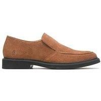 Hush Puppies Earl Mens Slip On Casual Fashion Smart Shoes Chestnut Brown