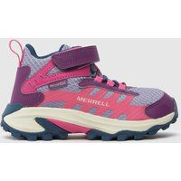 Merrell Purple Moab Speed Mid 2 Girls Junior Trainers