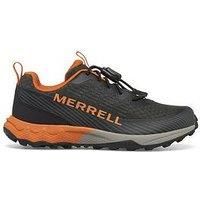 Merrell Agility Peak Sneaker, Olive/Black/Orange, 1 UK