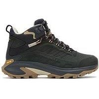 Merrell Womens Moab Speed 2L Mid Waterproof Hiking Boots - Black