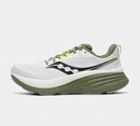 Saucony Men/'s Hurricane 24, White/Olivine, 10