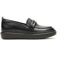 Hush Puppies Joy Penny Leather Loafer - Black