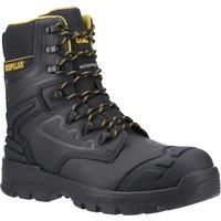 Caterpillar Striver XL 8 Mens Water-Resistant Leather Safety Boots Black