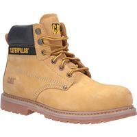 CAT Men's Striver XL Waterproof Safety Dealer Boots /Yellow in Brown