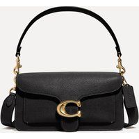 Coach Tabby 26 Refresh Polished Pebble Leather Shoulder Bag - Black