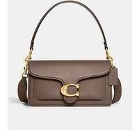 Coach Tabby 26 Refresh Polished Pebble Leather Shoulder Bag - Dark Stone
