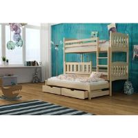 Harriet Bee Kellogg Single 3' Bunk Bed with Trundle Pine