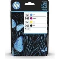 HP 6ZC70AE 963 Original Ink Cartridge, Black/Cyan/Magenta/Yellow, Multipack