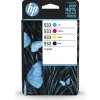 HP 6ZC71AE 932/933 Original Ink Cartridges, Black/Cyan/Magenta/Yellow, Multipack