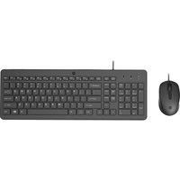 HP 150 Wired Keyboard with Mouse - Black, Black