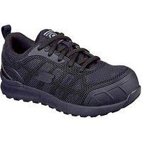 Skechers Women's Bulkin Ayak Industrial Shoe, Black, 3 UK