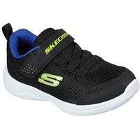 Skechers SKECH-STEPZ 2.0 MINI WANDERER Boys Secure Cushioned Trainers Black/Lime