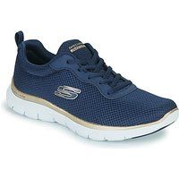Skechers Flex Appeal Brilliant Womens Navy Trainer - Size 3 UK - Blue