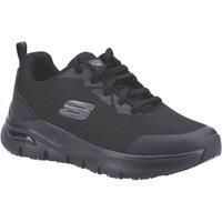 Skechers Women/'s Arch FIT SR Sneaker, Black Textile/Synthetic, 4 UK