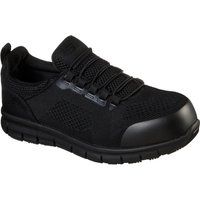 Skechers Men/'s Synergy OMAT Sneaker, Black Textile/Leather/TPU, 9 UK