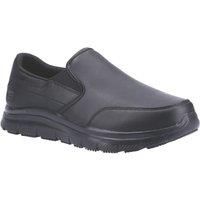 Skechers Men/'s Flex Advantage Sr Bronwood Loafer, Black Leather, 7 UK