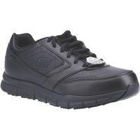 Skechers Men/'s Nampa Sneaker, Black Synthetic/Pu, 6 UK