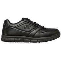Skechers Men/'s NAMPA Sneaker, Black Synthetic/Pu, 12 UK