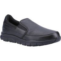 Skechers Men/'s NAMPA Groton Loafer, Black Synthetic/Pu, 8.5 UK