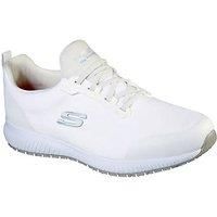 Skechers Men/'s Squad SR MYTON Sneaker, WHT, 6.5 UK