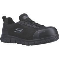 Skechers Women/'s Sure Track JIXIE Loafer, Black Textile/Synthetic, 8 UK