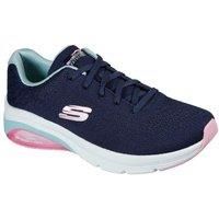 Skechers Women/'s Skech-AIR Extreme 2.0 Classic Vibe Sneaker, Navy Mesh/Lt Blue & Pink Trim, 4 UK