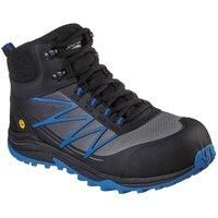 Skechers Men/'s Puxal Firmle ESD Composite Safey Toe Shoe Construction, Black/Blue, 10 UK