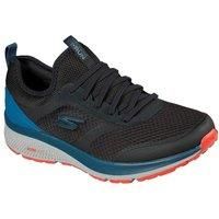 Skechers Men/'s GO Run CONSISTENT NITE OWL Sneaker, Black and Blue Textile/Synthetic, 7 UK