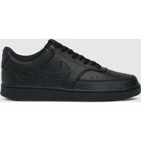 NIKE Men/'s Court Vision Low Next Nature Basketball Shoe, Black/Black-Black, 7.5 UK